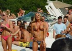 Hot blonde teen showing her tits on a public beach