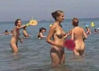 Nudists in the summer camp